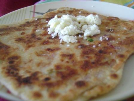 Onion Cheese Paratha